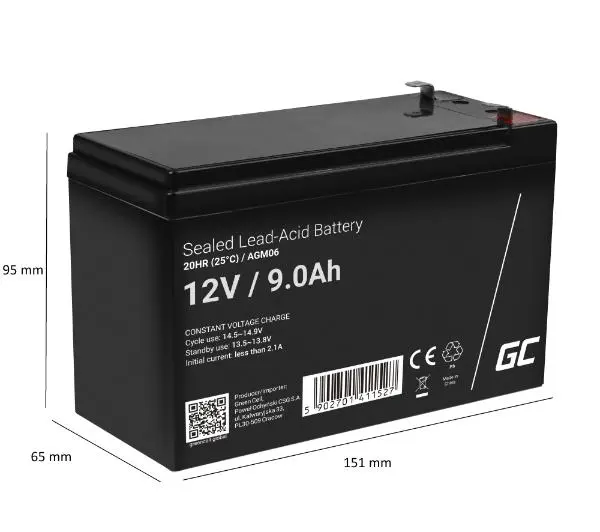 Green Cell AGM06 AGM VRLA 12V 9Ah