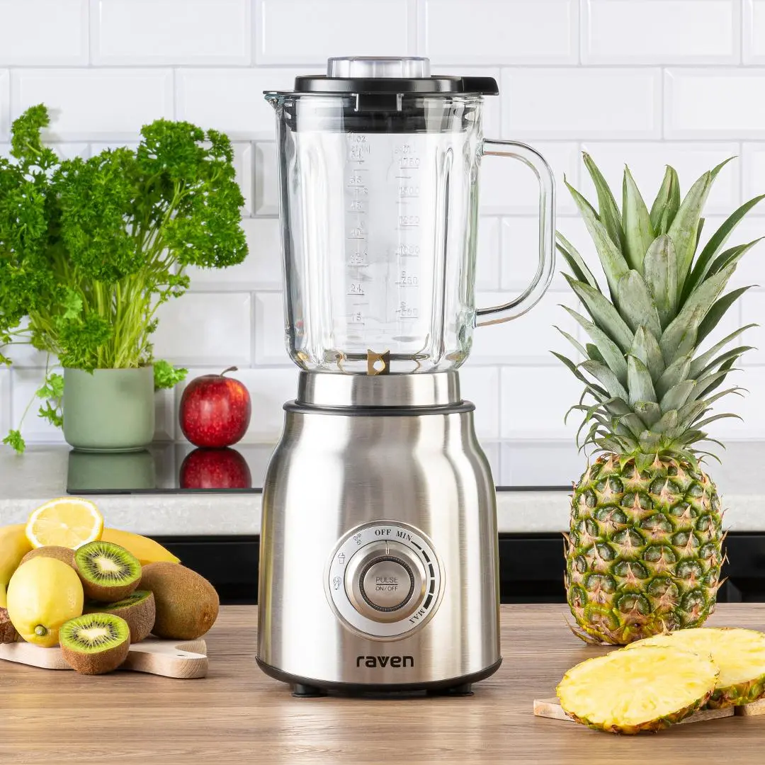 Blender kielichowy Raven EBK007X 1,75l Szklany Kruszenie lodu Programy automatyczne 1200 W