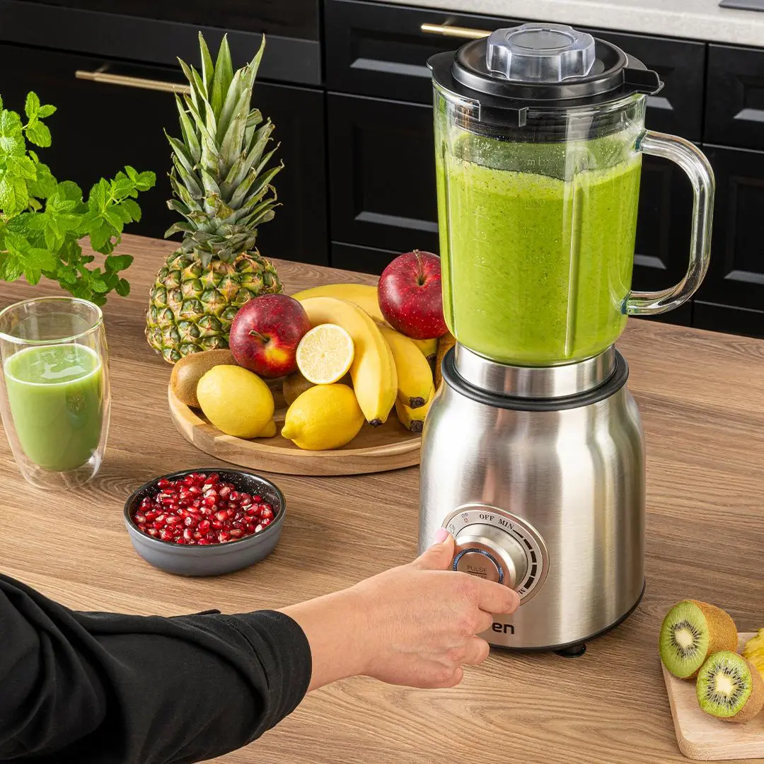 Blender kielichowy Raven EBK007X 1,75l Szklany Kruszenie lodu Programy automatyczne 1200 W