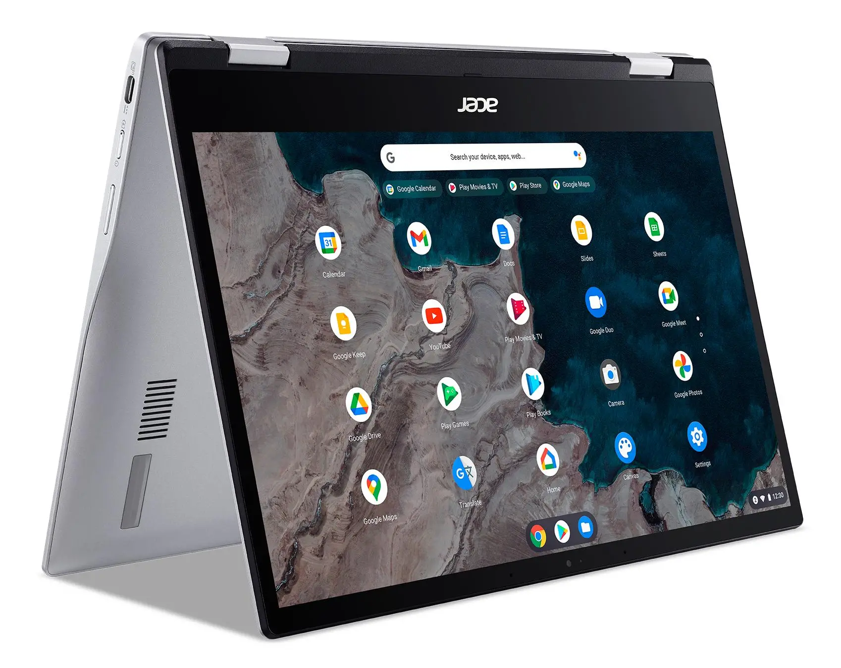 Laptop 2w1 Acer Chromebook Spin 513 CP513-1H-S2PE 13,3" Snapdragon 7c 8GB RAM 64GB Dysk ChromeOS Srebrny