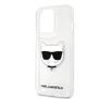 Etui Karl Lagerfeld Choupette Head KLHCP13XCTR do iPhone 13 Pro Max Przezroczysty