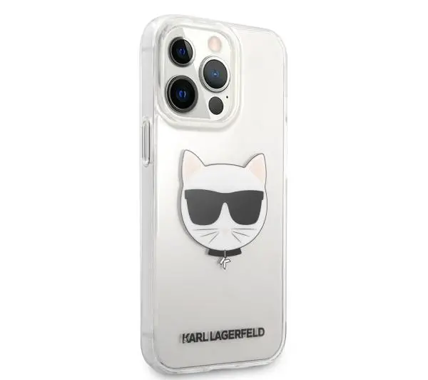 Karl Lagerfeld Choupette Head KLHCP13XCTR do iPhone 13 Pro Max Przezroczysty