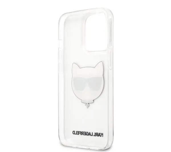 Karl Lagerfeld Choupette Head KLHCP13XCTR do iPhone 13 Pro Max Przezroczysty