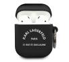 Etui na słuchawki Karl Lagerfeld KLACA2SILRSGBK Silicone RSG AirPods Cover (czarny)