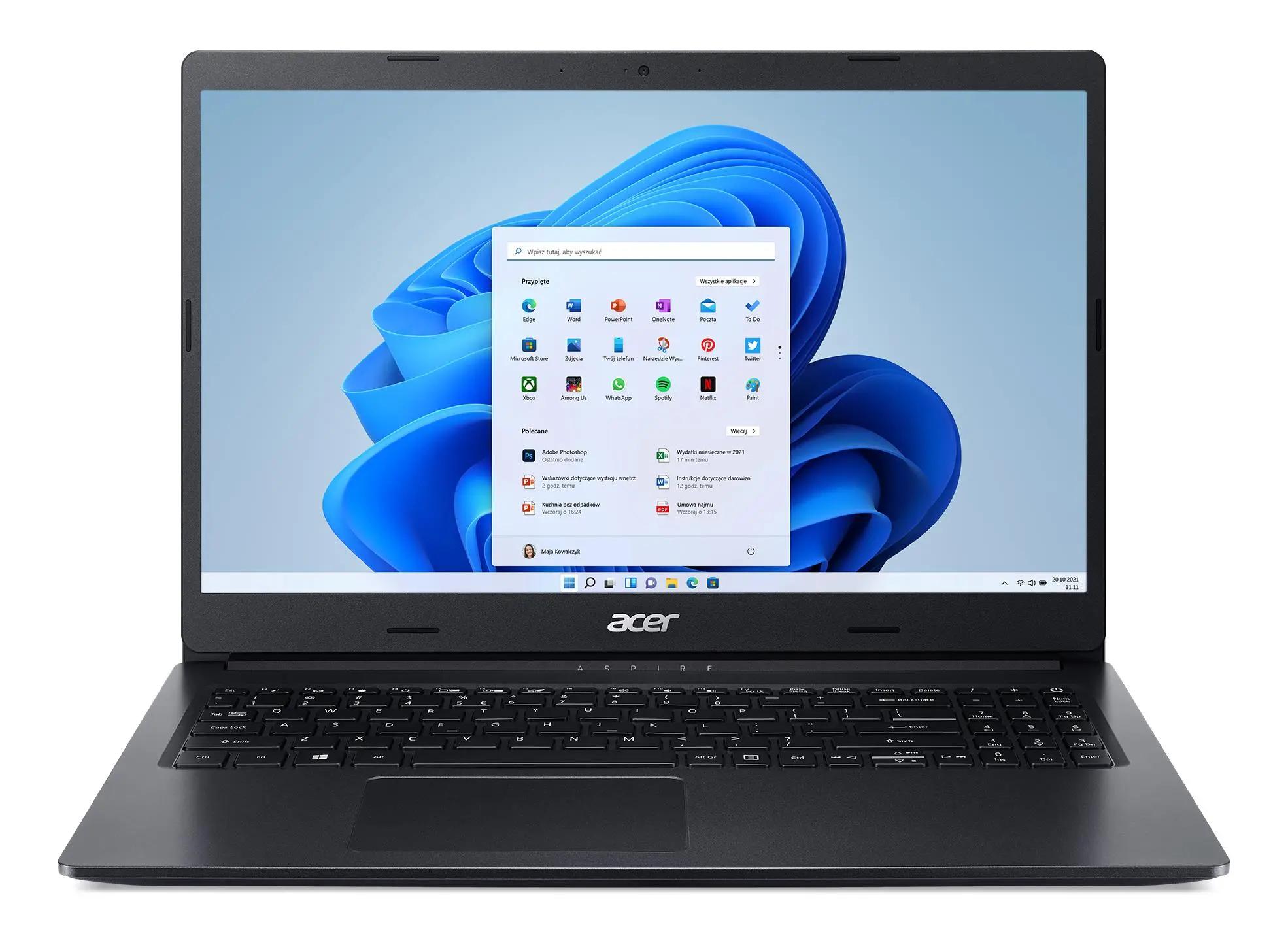 Laptop Acer Aspire 3 A315-23-R9B9 15,6" R5 3500U 8GB RAM 256GB Dysk SSD Win11 Czarny