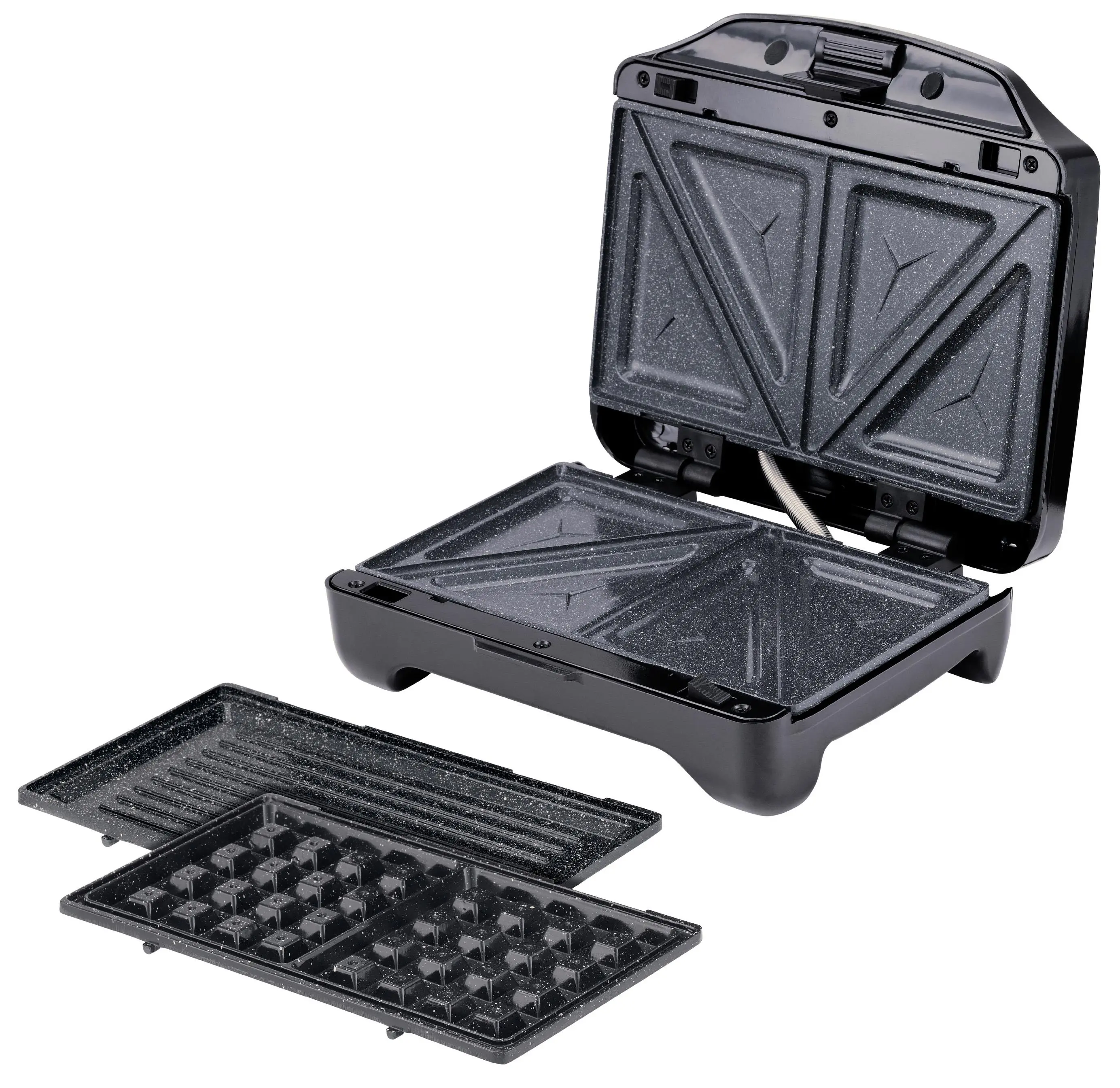 Opiekacz Raven ES005NX 3w1 Trójkąty Gofry Panini 900W