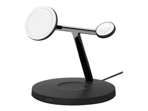 Ładowarka indukcyjna Belkin BoostCharge Pro 3-in-1 Wireless Charger MagSafe 15W Czarny