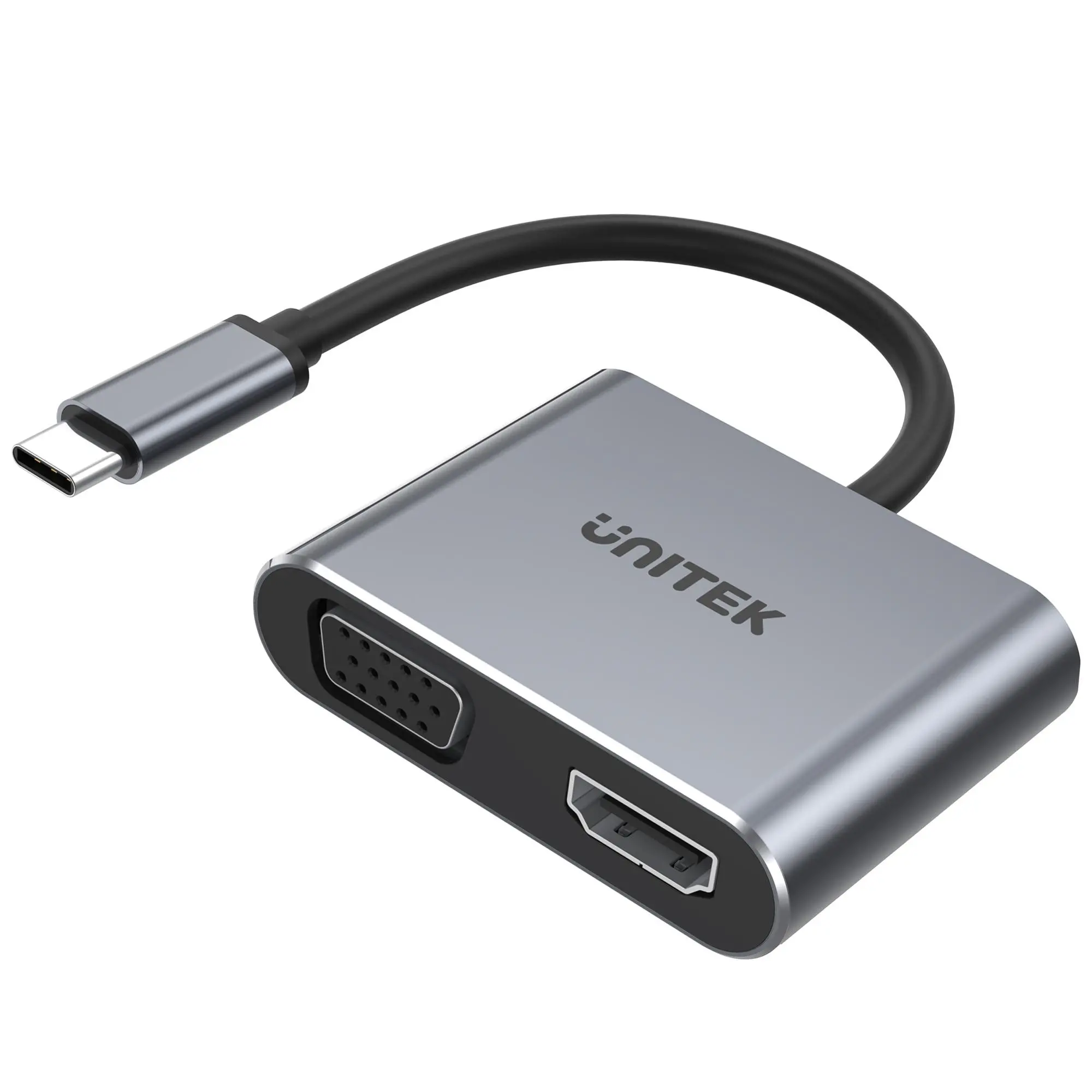Stacja dokująca Unitek D1049A, USB-C, HDMI, VGA, USB-A, PD 100W