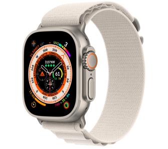 Smartwatch Apple Watch Ultra GPS - Cellular 49mm koperta tytanowa - opaska Alpine rozmiar L księżycowa poświata