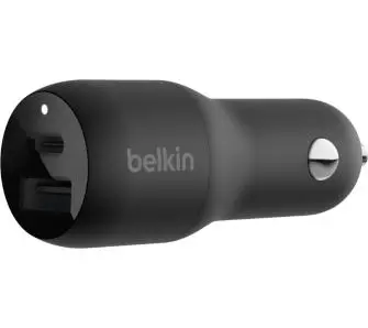 Ładowarka samochodowa Belkin Dual Car Charger 1x USB-A 1x USB-C 37W Czarny