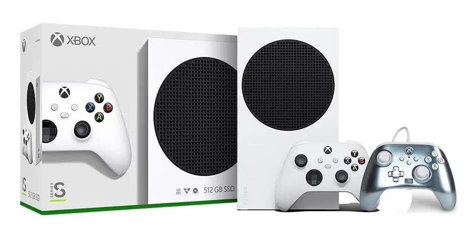 Konsola Xbox Series S 512GB + Pad przewodowy PowerA Enhanced Metallic Ice