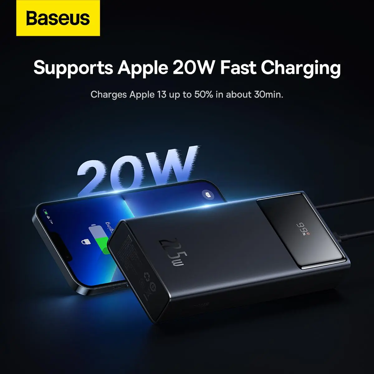 Powerbank Baseus PPXJ080001 Star-Lord 20000mAh 22,5W Czarny