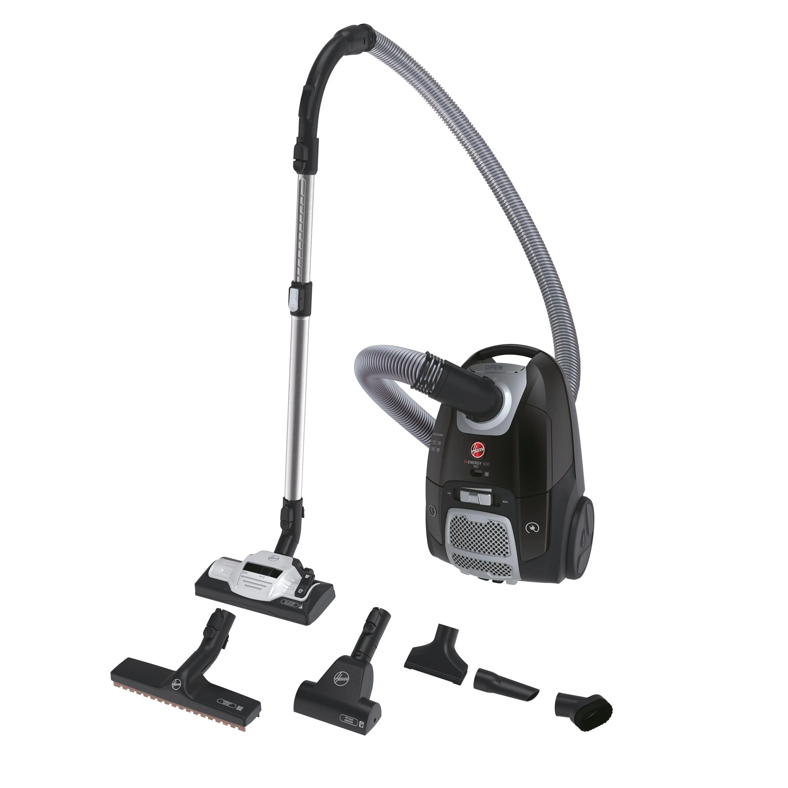 Odkurzacz Hoover H-Energy 500 HE522PET 011 700W Mini turboszczotka Szczotka do parkietów