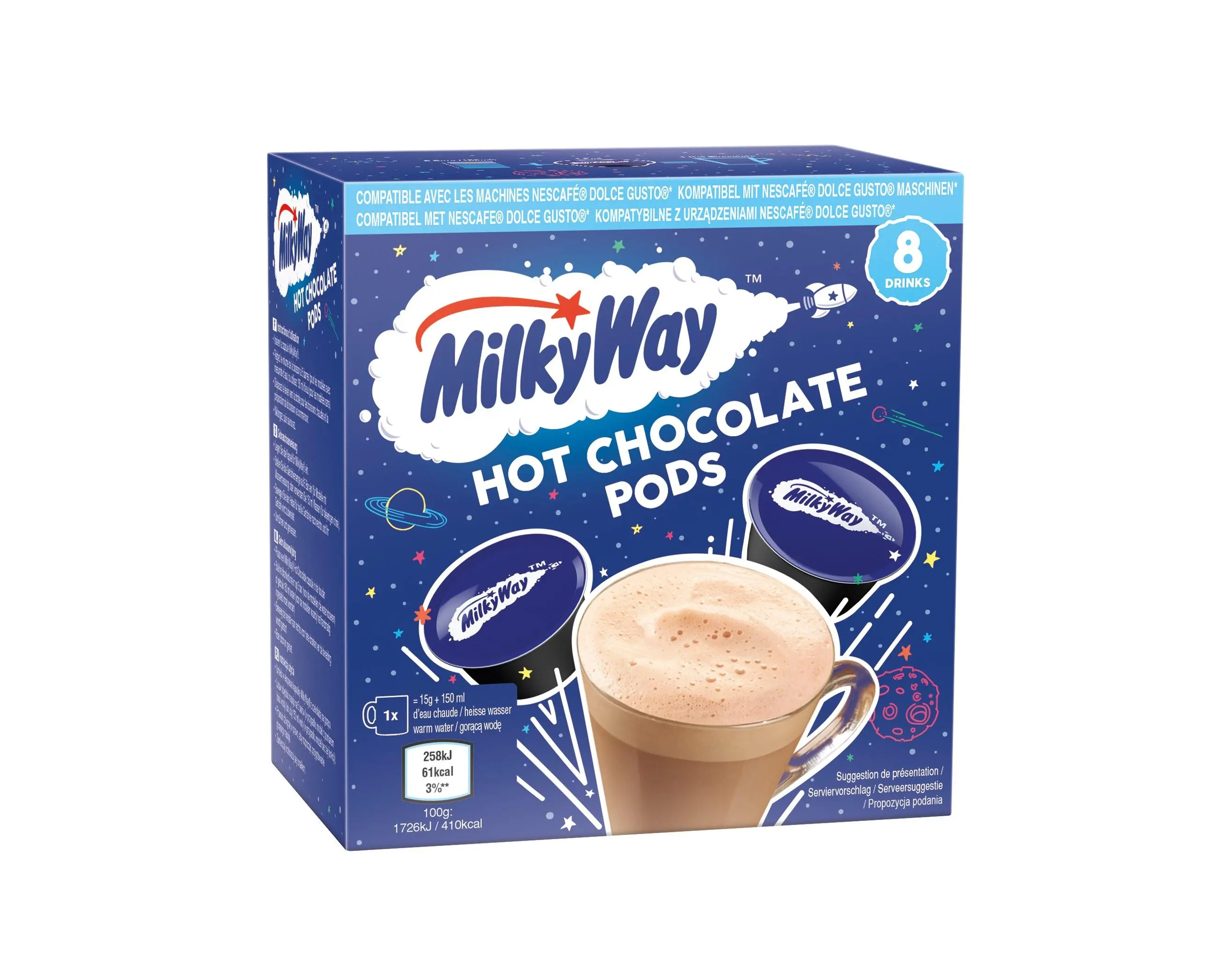 Czekolada Questyle Milky Way 8szt.