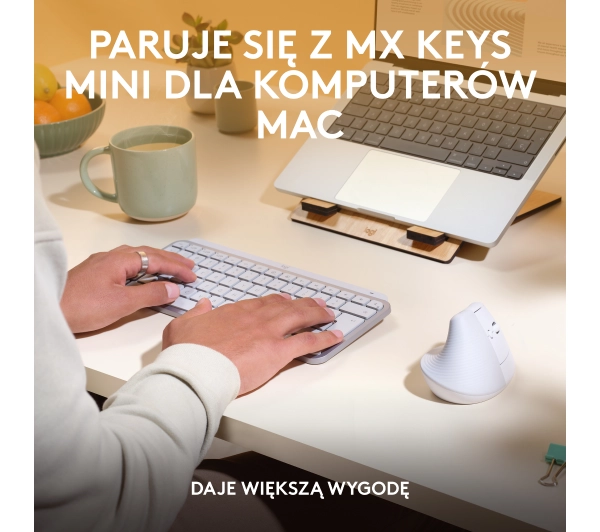 Logitech Lift dla Mac Biały