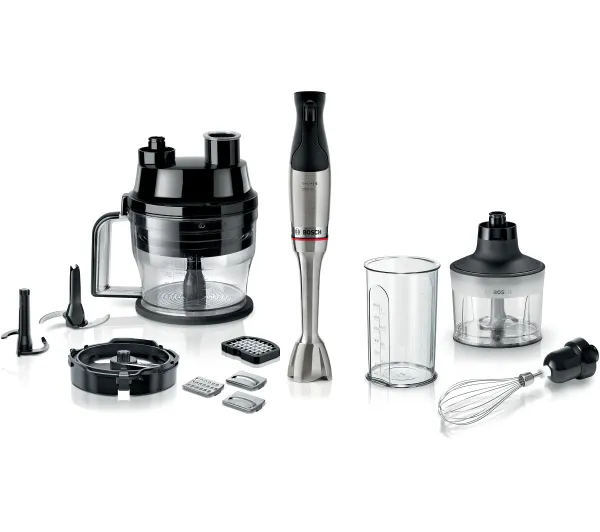 Blendery - Bosch ErgoMaster MSM6M8X1 1200W Malakser Rozdrabniacz Końcówka do ubijania Krojenie w kostkę