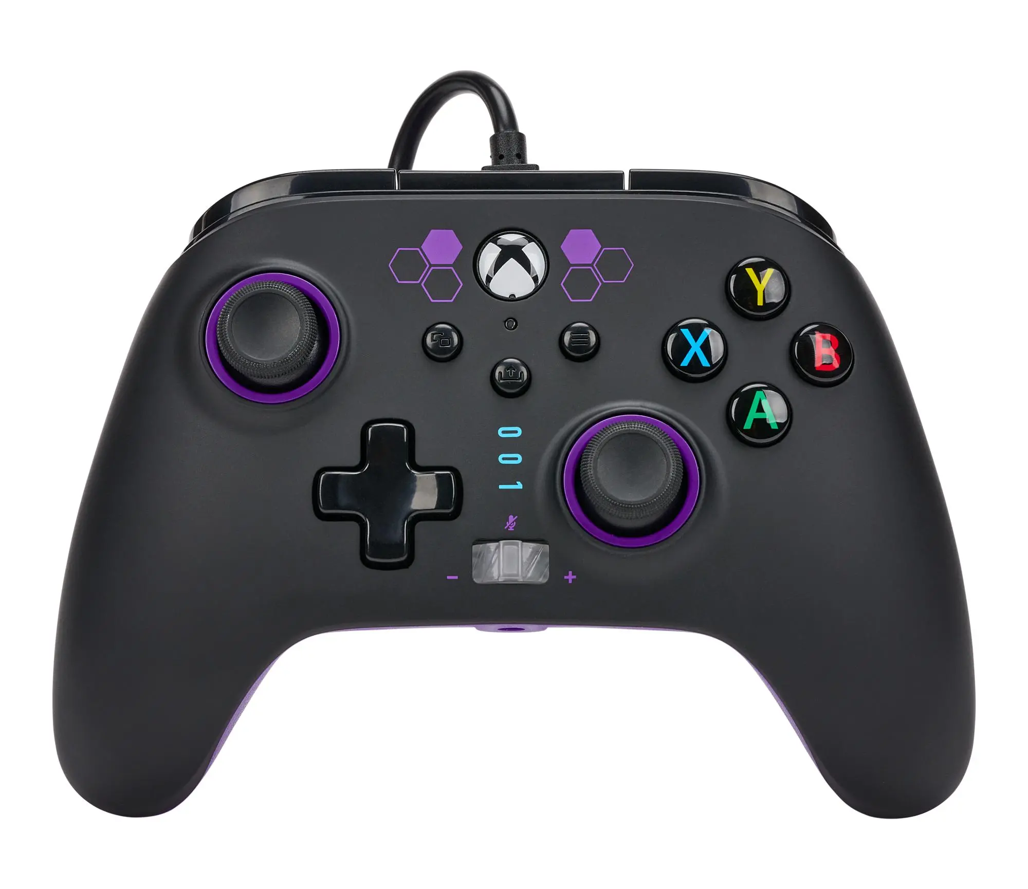 Pad PowerA Enhanced Purple Hex do Xbox Series X/S, Xbox One, PC Przewodowy