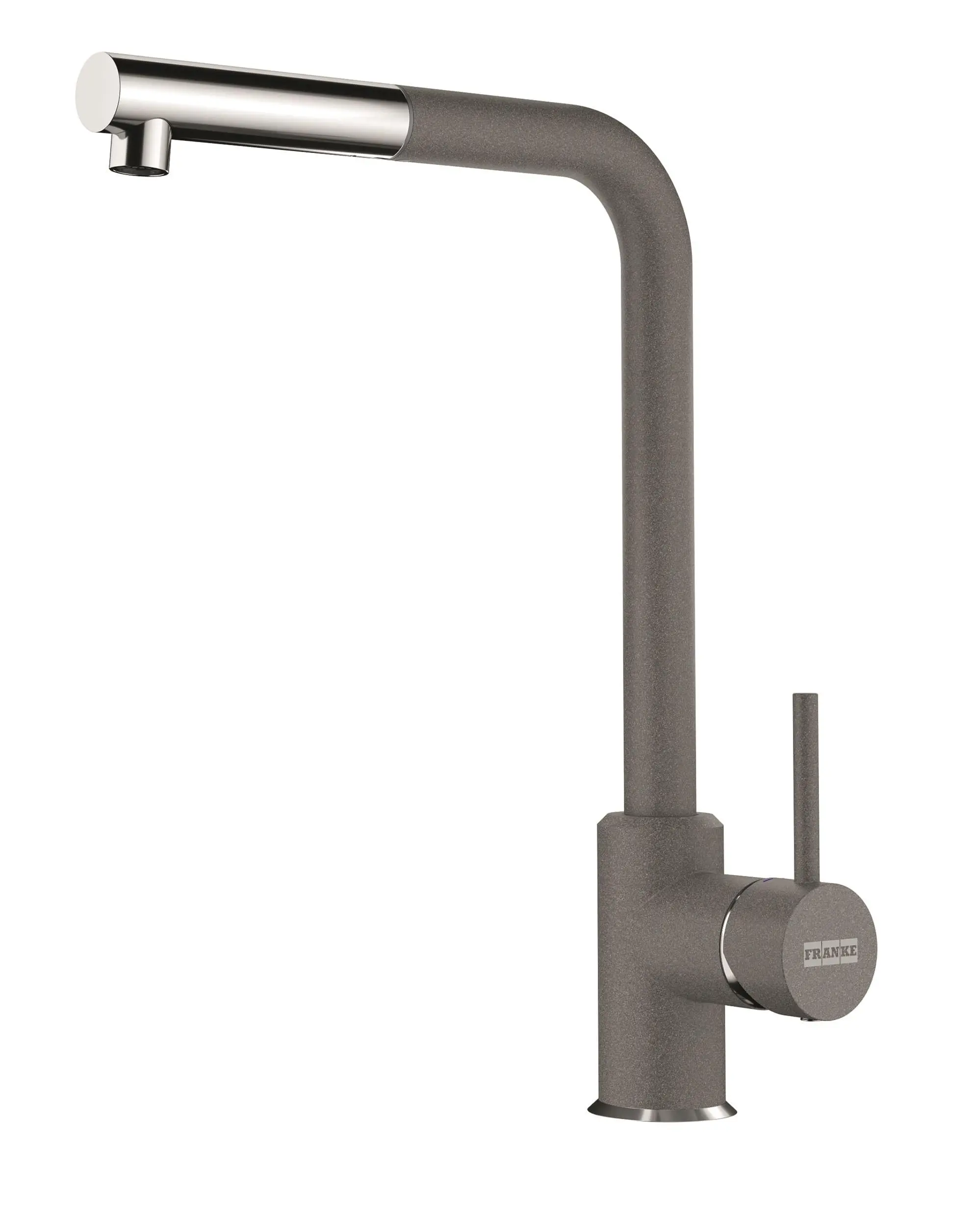 Bateria Franke Sirius L Side Pull-Out Kamienny szary/Chrom Mosiądz