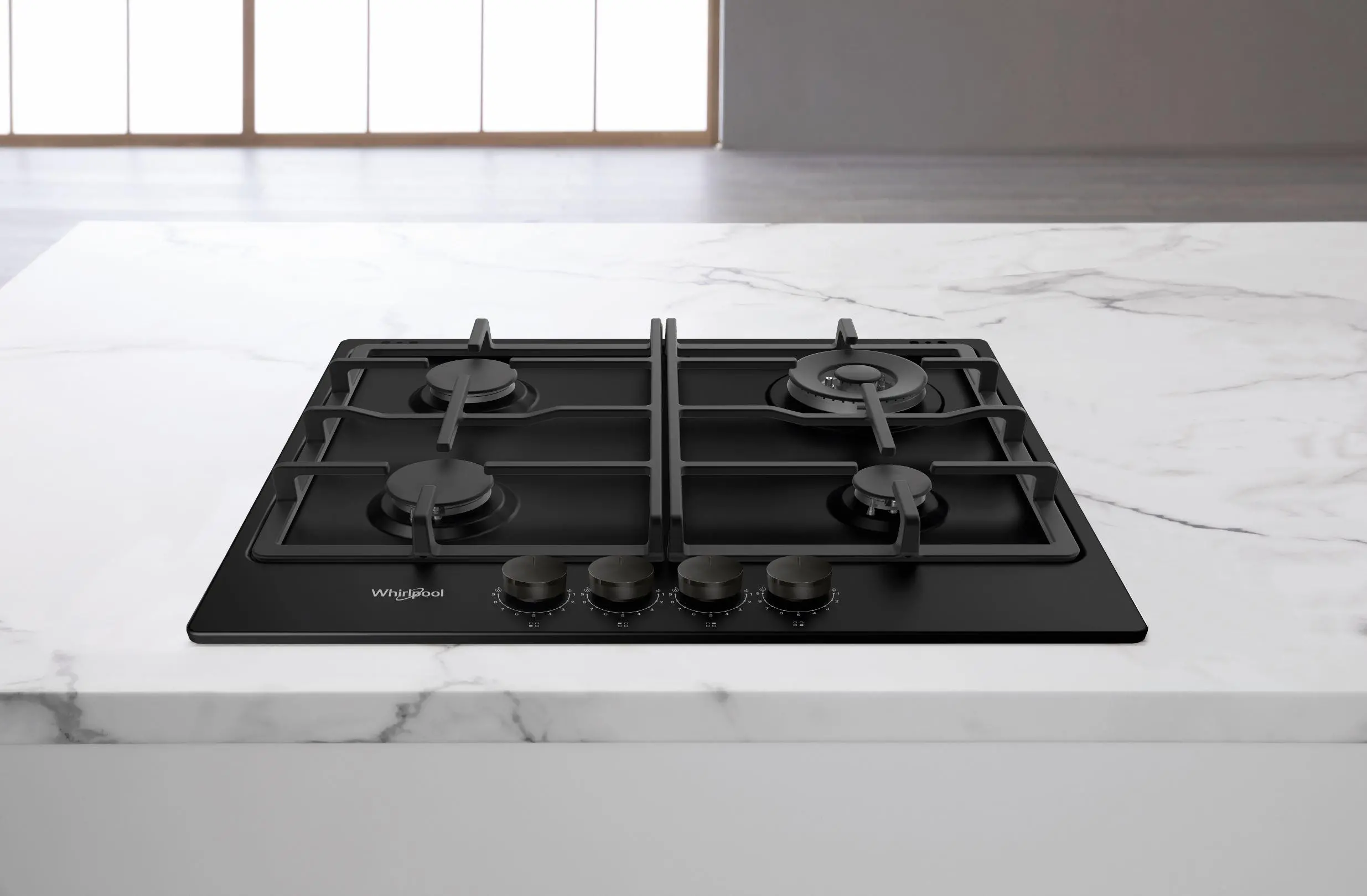 Фото Варильна поверхня газова Whirlpool TKRL661NB