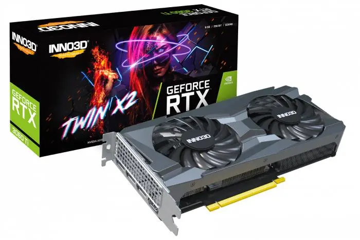 Karta graficzna Inno3D GeForce RTX 3060 Ti Twin X2 LHR 8GB GDDR6 256bit DLSS