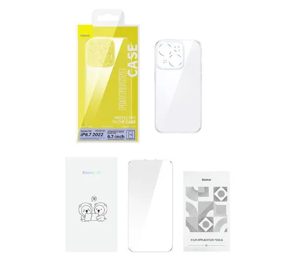 Baseus SuperCeramic do iPhone 14 Plus przeźroczyste