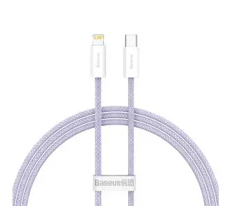 Kabel Baseus USB-C do Lightning Dynamic 2 20W 1m Fioletowy