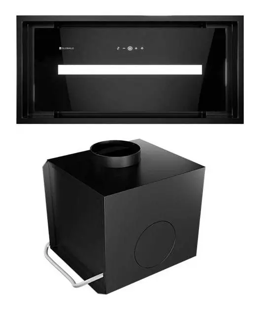 Okap Globalo Saredo 60.1 + turbina TW 2.1 Czarny