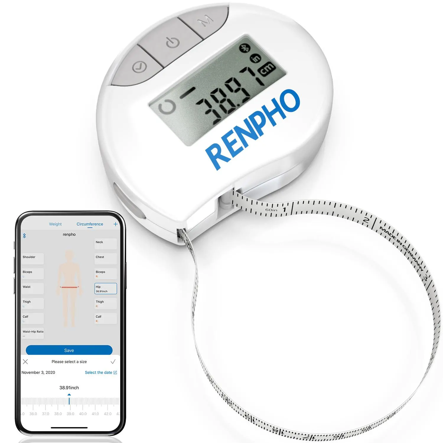 Miarka do ciała Renpho RF-BMF01-WH