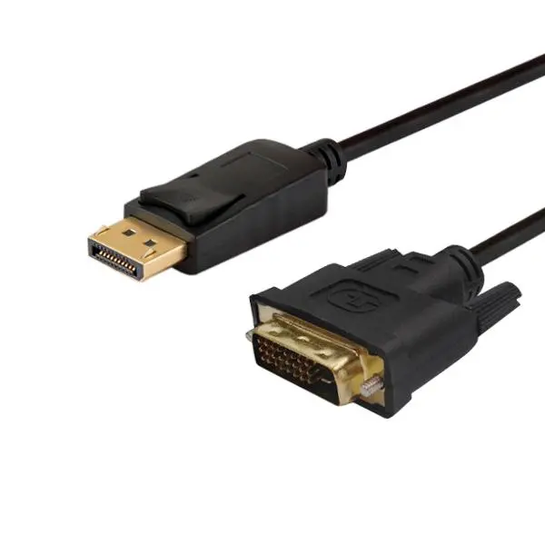 Kabel DisplayPort Savio CL-122 DP (M) – DVI (M) 3m Czarny