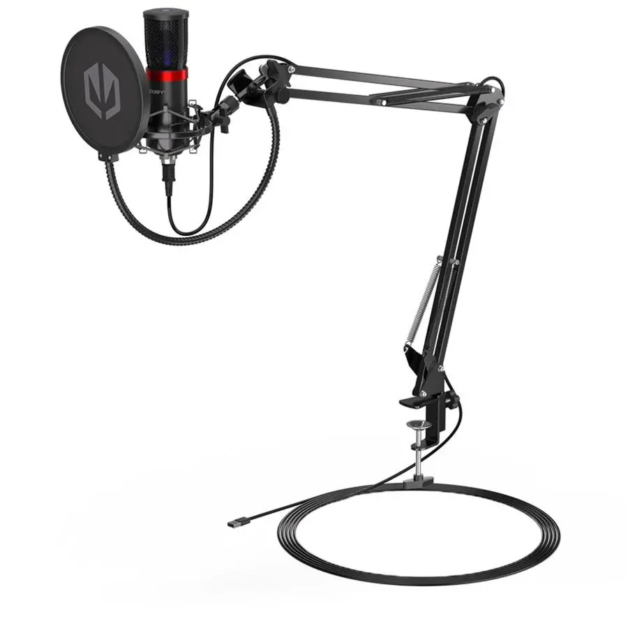 Mikrofon Endorfy Solum Streaming SM950 Przewodowy Pojemnościowy Czarny