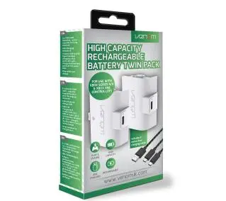 Venom Venom VS2874 2 sztuki do pada Xbox Series X/S, Xbox One 2szt + kabel USB 3m Biały