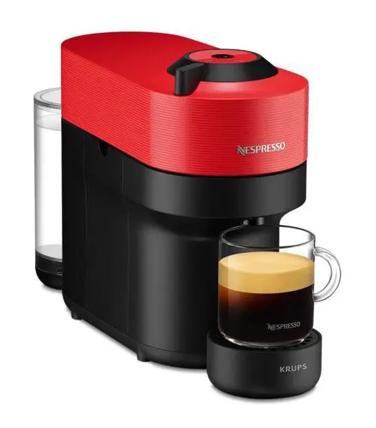 фото Кавоварка капсульна еспресо Krups Nespresso Vertuo Pop Spicy Red XN9205