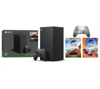 Konsola Xbox Series X 1TB z napędem + Forza Horizon 5 Bundle + Dodatkowy Pad Lunar Shift