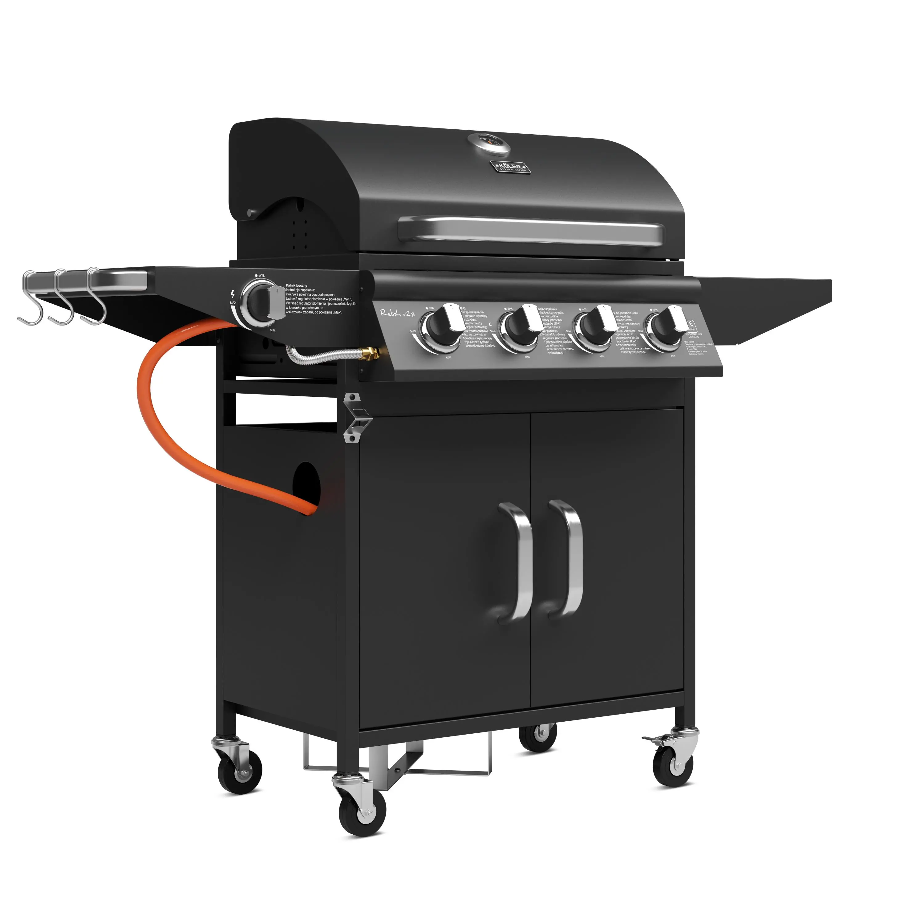 Grill gazowy Koler Relish v2 Czarny