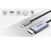 Adapter Unitek V1409A USB-C na DP 1.2 4K@60Hz 1,8 m Srebrno-szary