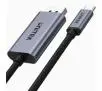 Adapter Unitek V1409A USB-C na DP 1.2 4K@60Hz 1,8 m Srebrno-szary