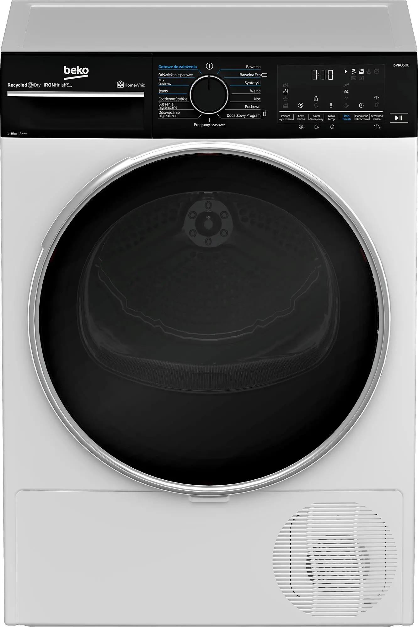 Suszarka Beko bPro500 B5T68243WBDC IronFinish 52,1cm 8kg Zdalne sterowanie