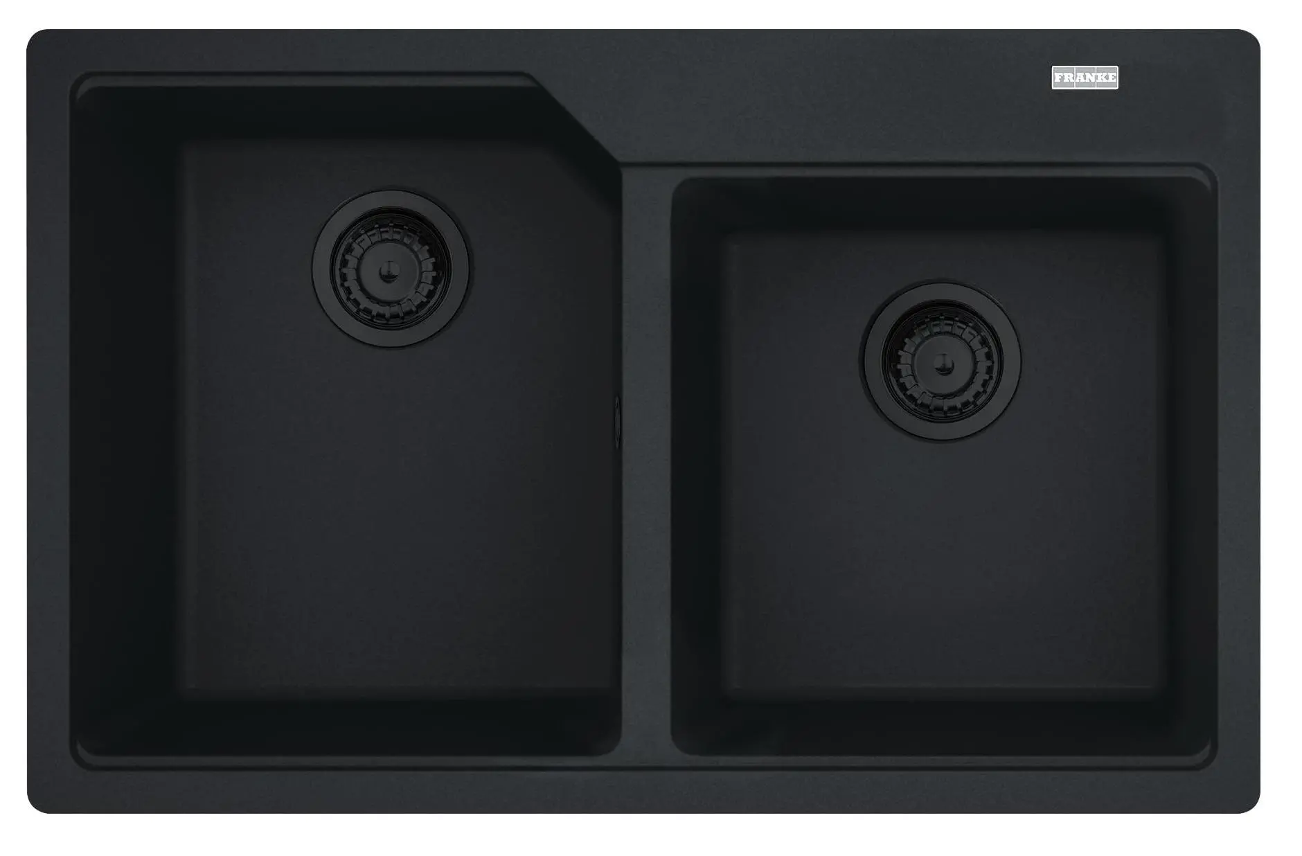 Ociekacz Franke Urban UBG 620-36-33 Granitowy Czarny mat