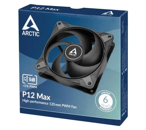 Arctic P12 Max 120mm Czarny