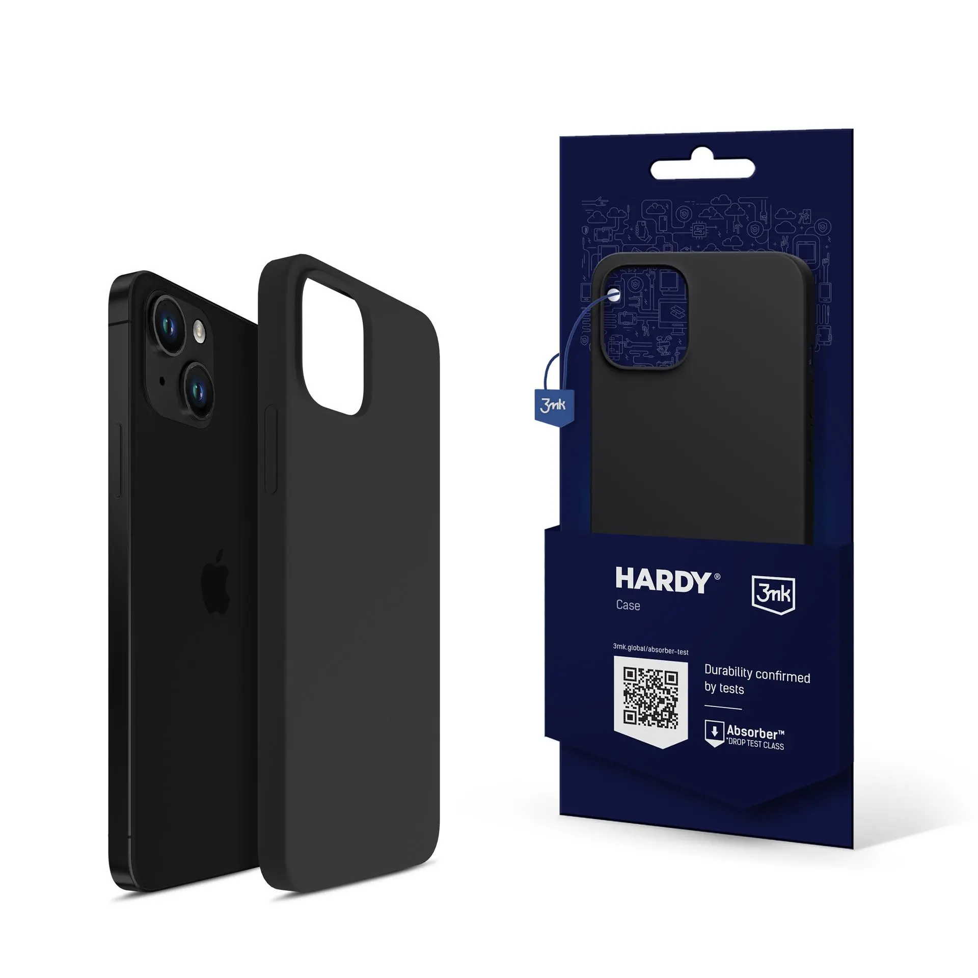 Etui 3mk Hardy Silicone Mag Case do iPhone 14 Grafitowy