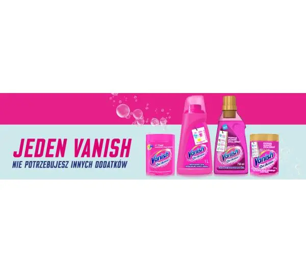 Vanish Oxi Action White do białych tkanin 470g