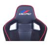Fotel OCPC Gaming Fuoco Gamingowy do 150kg Skóra ECO Zamsz Czarno-czerwony
