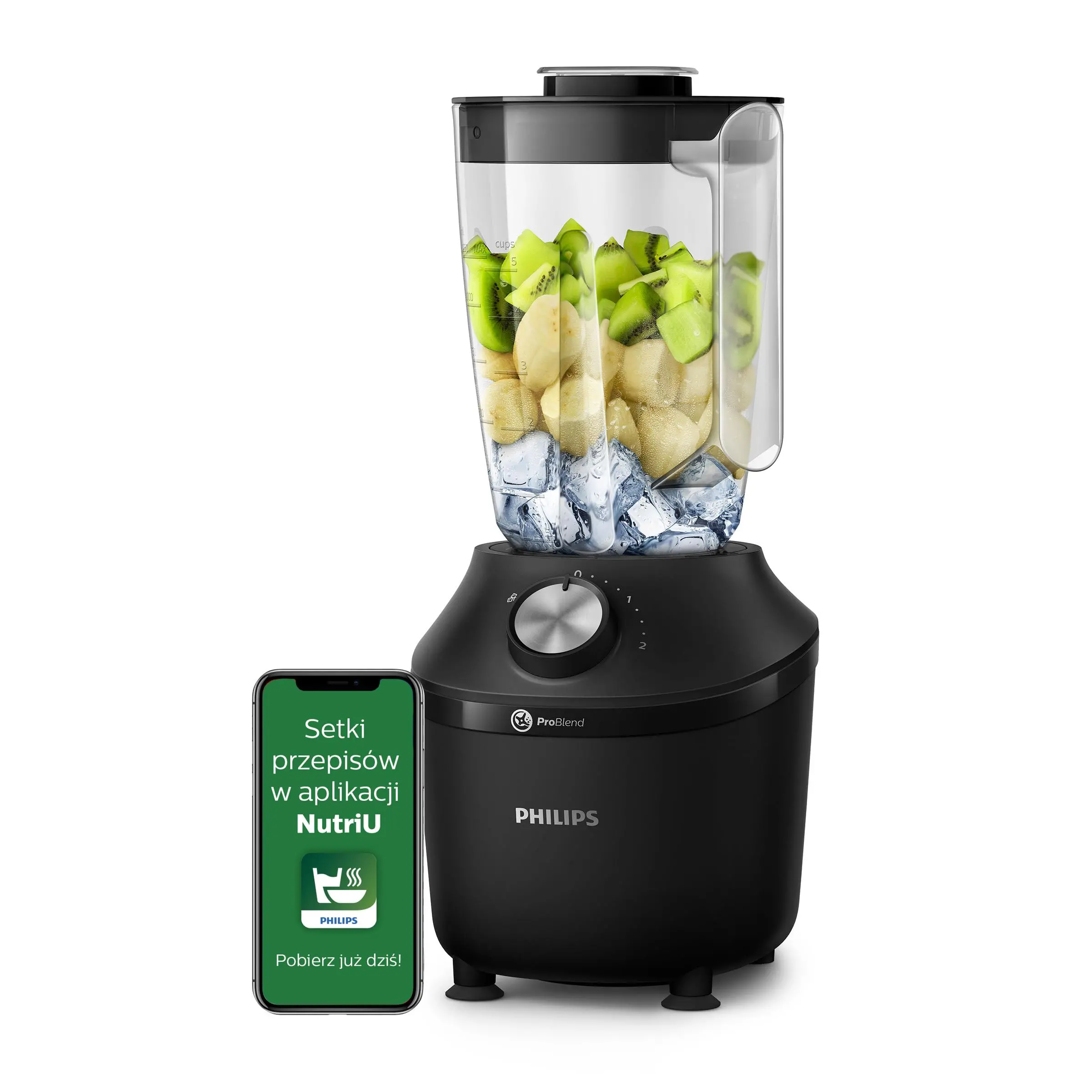 Blender kielichowy Philips Seria 3000 HR2191/01 2l
