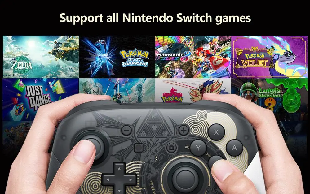 Nintendo Switch Nintendo Switch Pro Controller Nintendo Switch Pro Kontroler do Gier, Czarny, 15,6 x 15,2 x