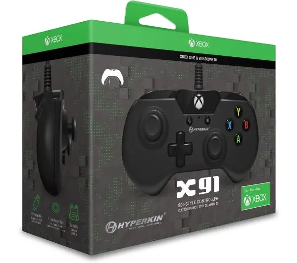 Hyperkin X91 Wired Controller Black do Xbox, PC Przewodowy