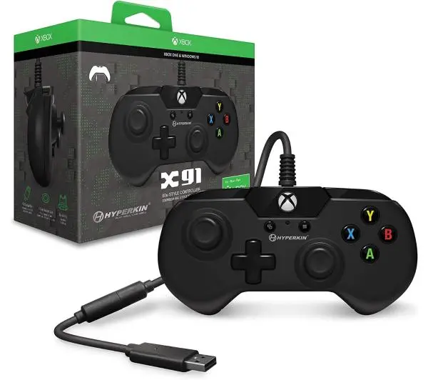 Hyperkin X91 Wired Controller Black do Xbox, PC Przewodowy