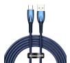 Kabel Baseus USB-C Glimmer 100W 2m Niebieski