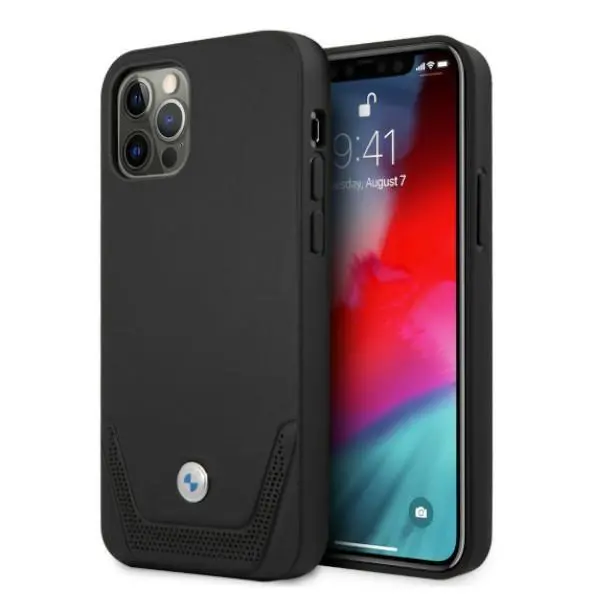 Etui BMW Leather Perforate BMHCP12MRSWPK do iPhone 12 /12 Pro