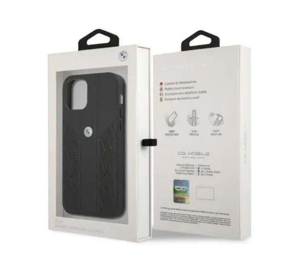 BMW Leather Curve Perforate BMHCP12MRSPPK do iPhone 12 /12 Pro