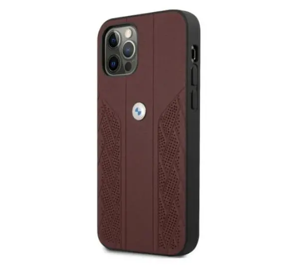 BMW Leather Curve Perforate BMHCP12MRSPPR do iPhone 12 / 12 Pro
